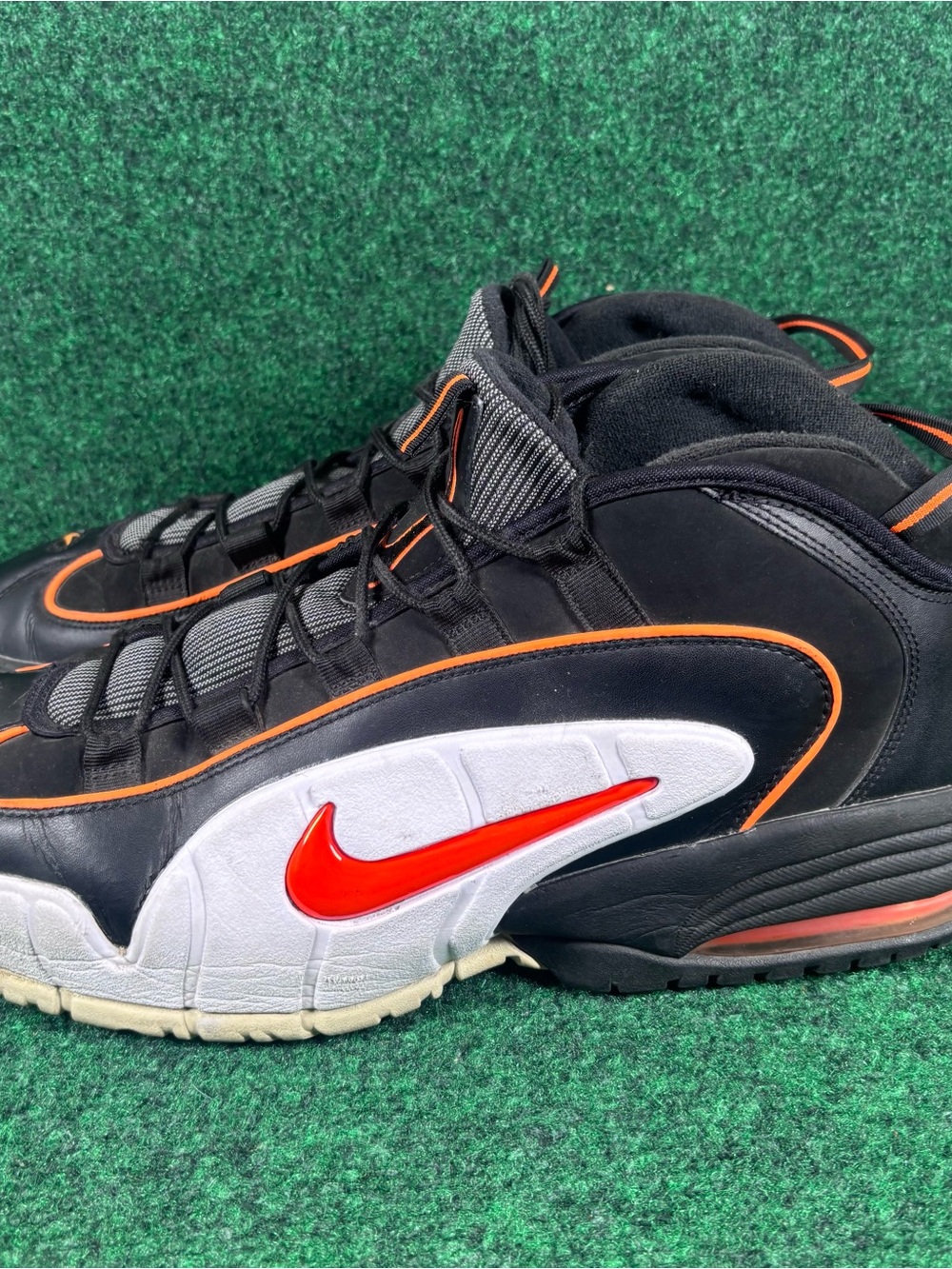 Nike Air Penny 1 Total Orange 2018 685153-002 Men's Mid Top Sneaker Sz 14 - Picture 4 of 7